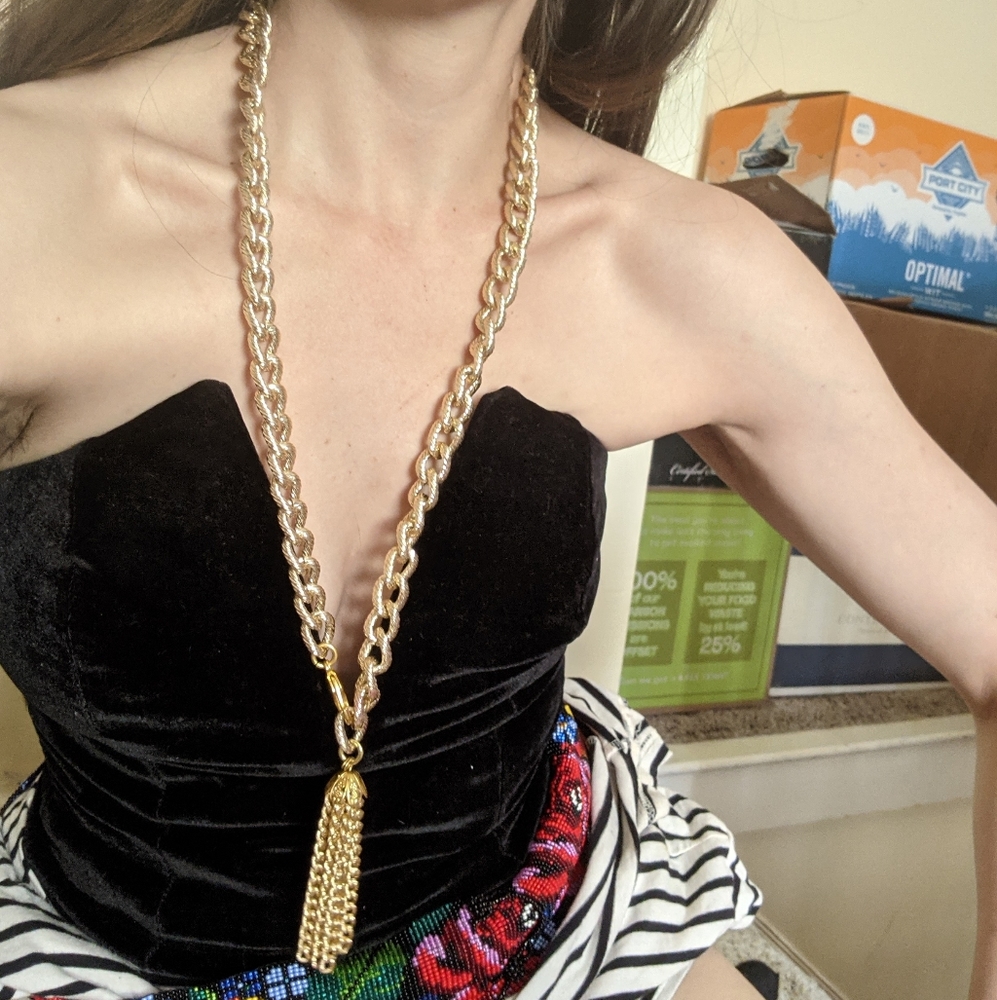 Amazing corset urrban outfitters with chain